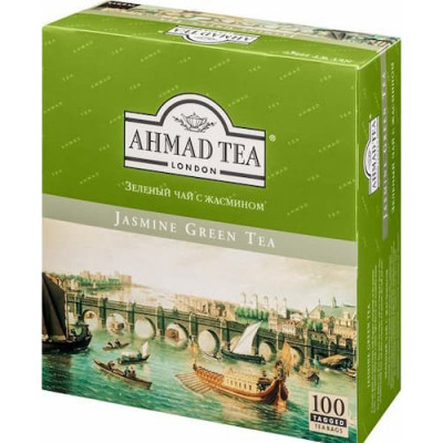 Чай Ahmad Jasmine Green Tea 100 пакетиков