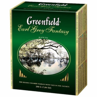 Чай Greenfield Earl Grey Fantasy 100 пакетиков