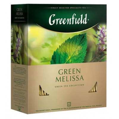 Чай Greenfield Green Melissa 100 пакетиков