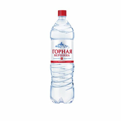 Вода Горная вершина 1,5 л, с газом