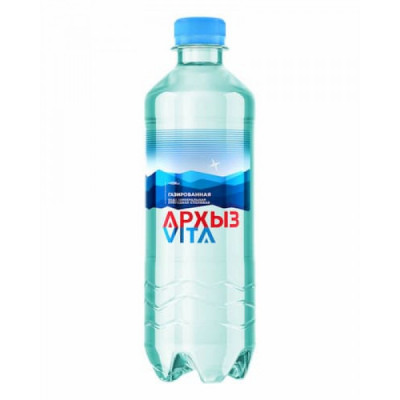 Вода Архыз 0,5 л., газированная, 12 бутылок
